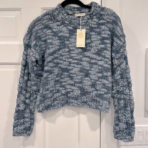 NWT Ramy Brook Blue Sparkle James Sweater